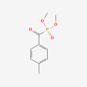 molecular formula C10H13O4P B14695044 Dimethoxyphosphoryl-(4-methylphenyl)methanone CAS No. 33493-30-0