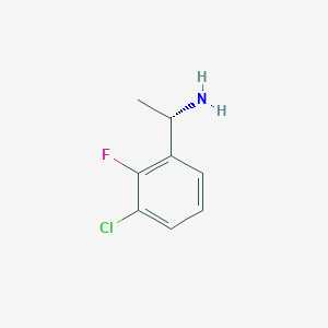 molecular formula C8H9ClFN B1469507 (1S)-1-(3-氯-2-氟苯基)乙胺 CAS No. 1228561-56-5