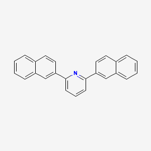 molecular formula C25H17N B14695074 2,6-Di(naphthalen-2-yl)pyridine CAS No. 33777-90-1