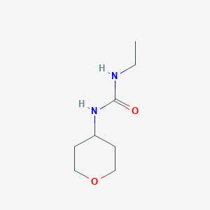 B1469509 3-Ethyl-1-(oxan-4-yl)urea CAS No. 1593836-92-0