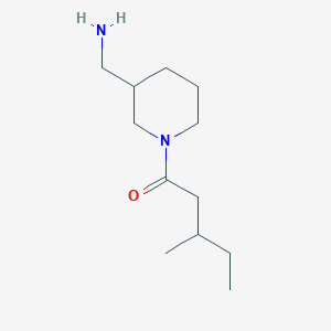 molecular formula C12H24N2O B1469519 1-(3-(氨甲基)哌啶-1-基)-3-甲基戊烷-1-酮 CAS No. 1593935-43-3