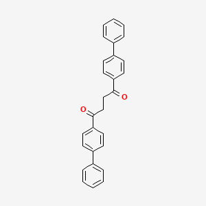 molecular formula C28H22O2 B14695215 1,4-Butanedione, 1,4-bis([1,1'-biphenyl]-4-yl)- CAS No. 34733-52-3