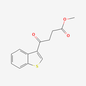 molecular formula C13H12O3S B14695355 Methyl 4-(1-benzothiophen-3-yl)-4-oxobutanoate CAS No. 24444-96-0