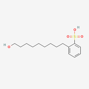 2-(9-Hydroxynonyl)benzene-1-sulfonic acid