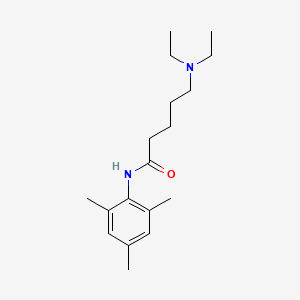 molecular formula C18H30N2O B14695402 5-(Diethylamino)-N-(2,4,6-trimethylphenyl)pentanamide CAS No. 31640-19-4