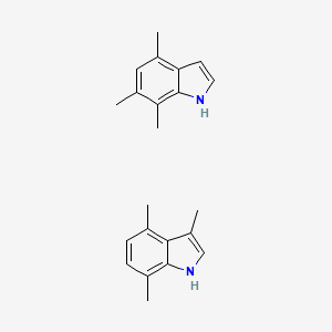 molecular formula C22H26N2 B14695451 Trimethyl-1H-indole CAS No. 30642-36-5