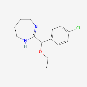 4,5,6,7-Tetrahydro-2-(p-chloro-alpha-ethoxybenzyl)-1H-1,3-diazepine