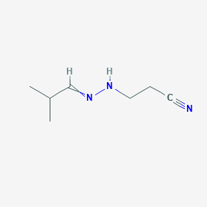 3-[2-(2-Methylpropylidene)hydrazinyl]propanenitrile