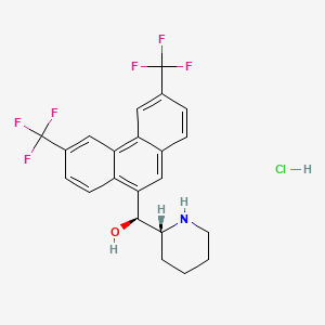 3,6-Bis(trifluoromethyl)-alpha-(2-piperidyl)-9-phenanthrenemethanol hydrochloride