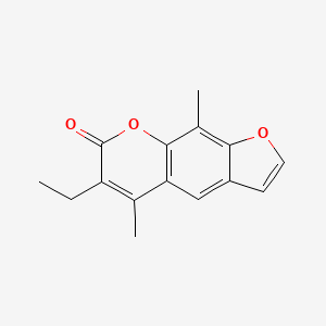 7H-Furo(3,2-g)(1)benzopyran-7-one, 6-ethyl-5,9-dimethyl-