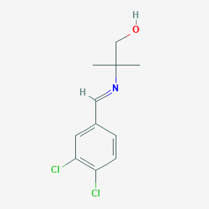 2-[(3,4-Dichlorophenyl)methylideneamino]-2-methylpropan-1-ol