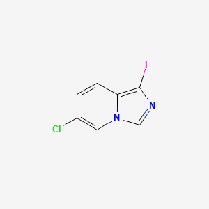 molecular formula C7H4ClIN2 B1469555 6-氯-1-碘咪唑并[1,5-A]吡啶 CAS No. 1426424-81-8