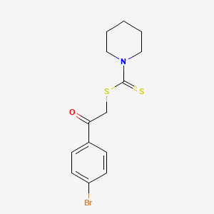 2-(4-Bromophenyl)-2-oxoethyl piperidine-1-carbodithioate