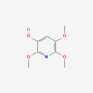molecular formula C8H11NO4 B1469560 2,5,6-三甲氧基吡啶-3-醇 CAS No. 1383788-45-1