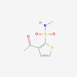 molecular formula C7H9NO3S2 B146957 3-乙酰基-2-(甲基氨基磺酰基)噻吩 CAS No. 138891-01-7