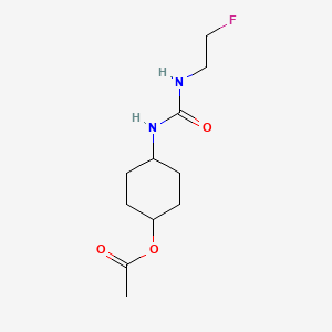 4-{[(2-Fluoroethyl)carbamoyl]amino}cyclohexyl acetate