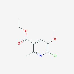 molecular formula C10H12ClNO3 B1469583 Ethyl 6-chloro-5-methoxy-2-methylnicotinate CAS No. 919354-48-6
