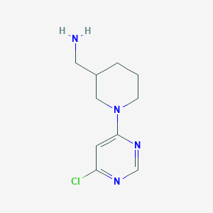 [1-(6-Chloropyrimidin-4-yl)piperidin-3-yl]methanamine