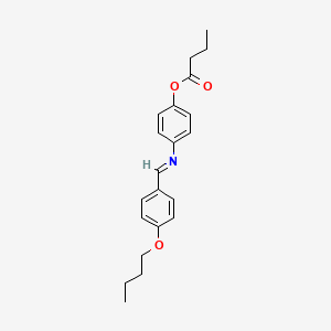 4-{(E)-[(4-Butoxyphenyl)methylidene]amino}phenyl butanoate