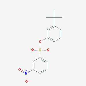 molecular formula C16H17NO5S B14695892 3-Tert-butylphenyl 3-nitrobenzenesulfonate CAS No. 25238-17-9