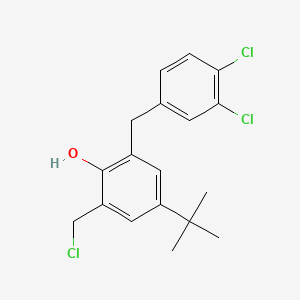 o-Cresol, 4-tert-butyl-6-chloro-alpha-(3,4-dichlorophenyl)-