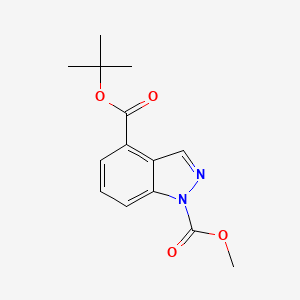 tert-Butyl methyl 1H-indazole-1,4-dicarboxylate