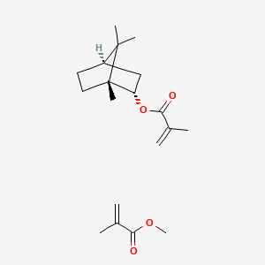 molecular formula C19H30O4 B14695917 methyl 2-methylprop-2-enoate;[(1R,2S,4R)-1,7,7-trimethyl-2-bicyclo[2.2.1]heptanyl] 2-methylprop-2-enoate CAS No. 26249-38-7