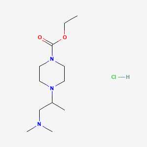 4-(2-(Dimethylamino)-1-methylethyl)-1-piperazinecarboxylic acid ethyl ester hydrochloride