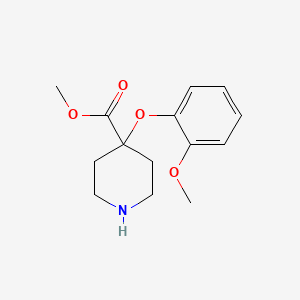 Methyl 4-(2-methoxyphenoxy)-4-piperidinecarboxylate