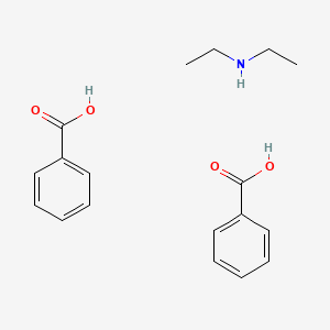 molecular formula C18H23NO4 B14695945 benzoic acid;N-ethylethanamine CAS No. 34882-90-1