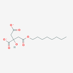 2-Hydroxy-2-[2-(octyloxy)-2-oxoethyl]butanedioate