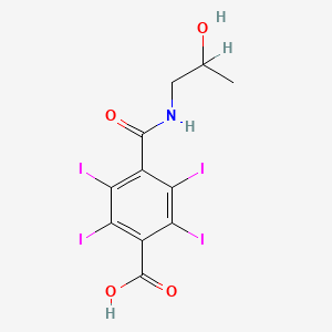 Terephthalamic acid, N-(2-hydroxypropyl)-2,3,5,6-tetraiodo-