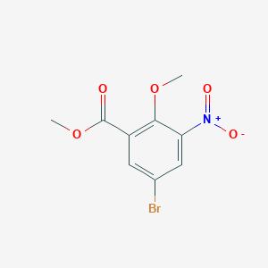 B1469605 Methyl 5-bromo-2-methoxy-3-nitrobenzoate CAS No. 67657-90-3