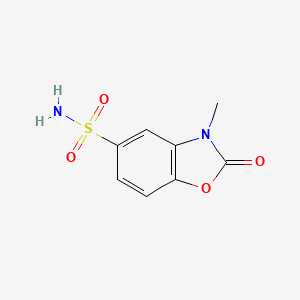 molecular formula C8H8N2O4S B1469606 3-甲基-2-氧代-2,3-二氢苯并[d]噁唑-5-磺酰胺 CAS No. 1514854-90-0