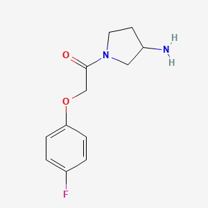 B1469611 1-(3-Aminopyrrolidin-1-yl)-2-(4-fluorophenoxy)ethan-1-one CAS No. 1239757-56-2