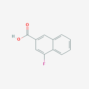 molecular formula C11H7FO2 B1469613 4-氟萘-2-羧酸 CAS No. 13772-61-7