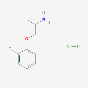 molecular formula C9H13ClFNO B1469616 1-(2-Fluorophenoxy)propan-2-amine hydrochloride CAS No. 1420680-62-1