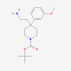 B1469617 tert-Butyl 4-(2-aminoethyl)-4-(3-methoxyphenyl)-1-piperidinecarboxylate CAS No. 2203015-65-8