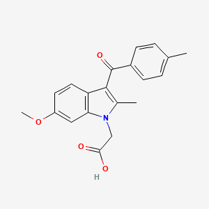 1H-Indole-1-acetic acid, 6-methoxy-2-methyl-3-(4-methylbenzoyl)-