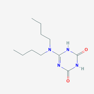 molecular formula C11H20N4O2 B1469630 6-(二丁基氨基)-1,3,5-三嗪-2,4(1H,3H)-二酮 CAS No. 92521-64-7