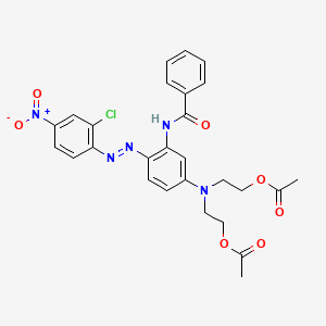 Benzamide, N-[5-[bis[2-(acetyloxy)ethyl]amino]-2-[(2-chloro-4-nitrophenyl)azo]phenyl]-