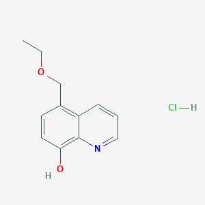 molecular formula C12H14ClNO2 B1469631 5-(乙氧甲基)-8-羟基喹啉盐酸盐 CAS No. 1418117-78-8