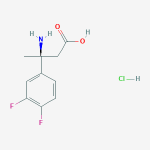 molecular formula C10H12ClF2NO2 B1469632 (S)-3-氨基-3-(3,4-二氟苯基)丁酸盐酸盐 CAS No. 270063-53-1