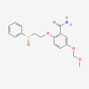 5-(Methoxymethoxy)-2-(2-(phenylsulfinyl)ethoxy)benzamide