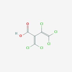 3,4,4-trichloro-2-(dichloromethylidene)but-3-enoic Acid