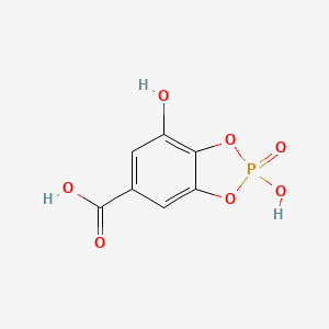 2,7-Dihydroxy-2-oxo-2H-1,3,2lambda~5~-benzodioxaphosphole-5-carboxylic acid