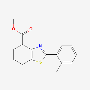 Methyl 2-(2-methylphenyl)-4,5,6,7-tetrahydro-1,3-benzothiazole-4-carboxylate