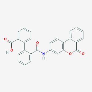 2-[2-[(6-Oxobenzo[c]chromen-3-yl)carbamoyl]phenyl]benzoic acid