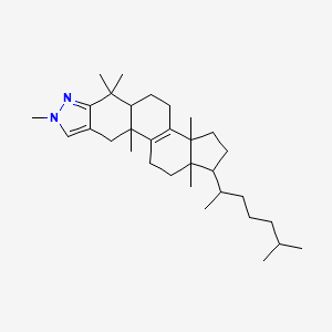 3a,6,6,8,10a,12a-Hexamethyl-1-(6-methylheptan-2-yl)-1,2,3,3a,4,5,5a,6,8,10,10a,11,12,12a-tetradecahydrocyclopenta[5,6]naphtho[1,2-f]indazole