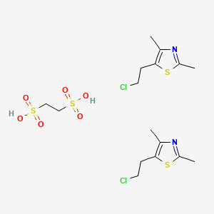 5-(2-chloroethyl)-2,4-dimethyl-1,3-thiazole;ethane-1,2-disulfonic acid